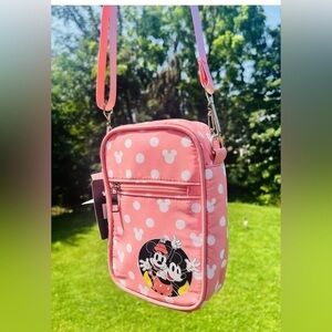 Minnie Mouse Pink Crossbody Bag NWT | Bioworld Polka Dot Disney Purse